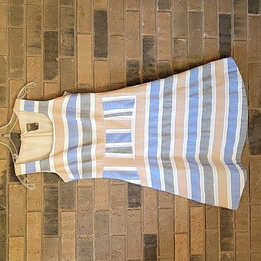 Taylor multicolored stripped dress, size 2